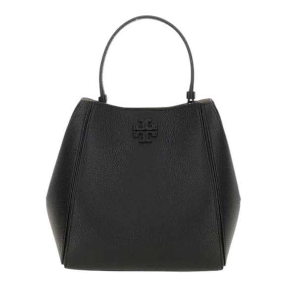 Tory Burch Megraw Leather Small
Bucket Bag - Picture 1 of 5
